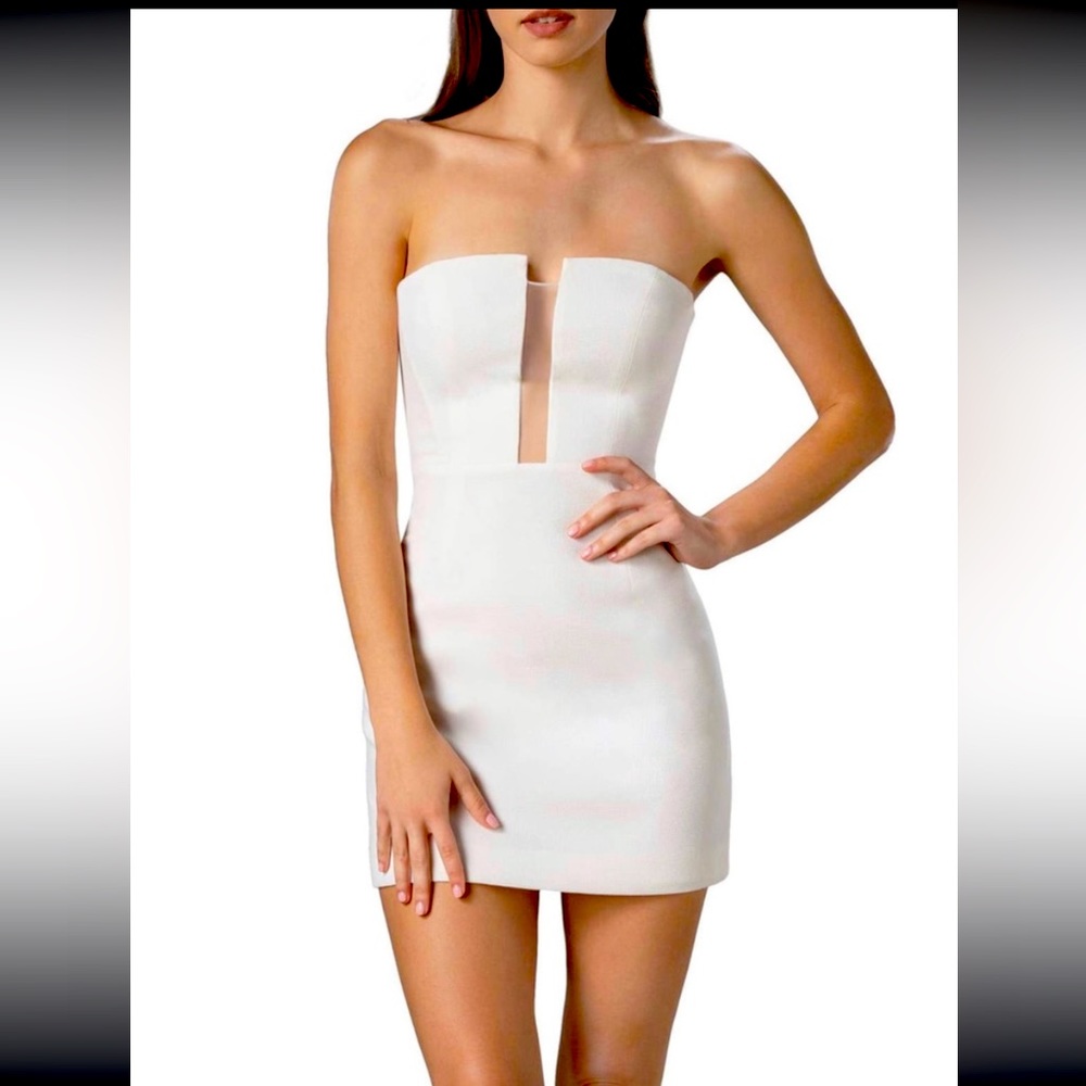 Dress the Population Chloe Mini Dress White